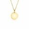 15mm ZINZI Gold Plated Sterling Silver Pendant Shiny Coin to Engrave ZIH2345G15 (excl. necklace)