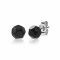 6mm ZINZI Sterling Silver Stud Earrings with Black Beads ZIO1317Z