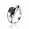 ZINZI Sterling Silver Ring Black ZIR1147Z