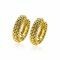 17mm ZINZI Gold Plated Sterling Silver Hoop Earrings Beads 17x4mm ZIO1968CRG