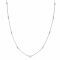 ZINZI Sterling Silver Necklace with Fine Rolo Chain and Trio Beads 42-45cm ZIC2465