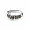 ZINZI zilveren ring bruin ZIR1044C