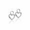 ZINZI Sterling Silver Earrings Pendants Heart Zirconia ZICH1098 (excl. hoop earrings)