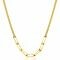 ZINZI Gold Plated Sterling Silver Necklace Double Paperclip Chains 40-45cm ZIC2262G