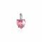ZINZI zilveren hanger hartje roze ZIH2071R
