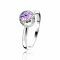 ZINZI zilveren ring paars ZIR1069P