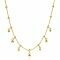 ZINZI zilveren bolletjes schakelcollier geelverguld met grotere bollen 40-43cm ZIC1985G