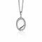 26mm ZINZI Sterling Silver Pendant Oval Rope Design Edge ZIH1975