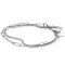 ZINZI Sterling Silver Multi-look Bracelet Curb and Paperclip Chains ZIA2367