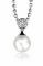 ZINZI Sterling Silver Pearl Pendant White ZIH1151