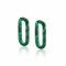19mm ZINZI Oval Earrings Pendants in Trendy Malachite Green ZICH2455G (excl. hoop earrings)