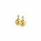 10mm ZINZI Gold Plated Sterling Silver Earrings Pendants Pearl Yellow ZICH266YG (excl. hoop earrings)