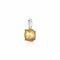 ZINZI Sterling Silver Pendant Square Yellow ZIH2073G