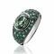 ZINZI Sterling Silver Ring Green ZIR1045G