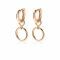 ZINZI Rose Plated Sterling Silver Earrings Pendants Open Circle 11mm ZICH1748R (excl. hoop earrings)