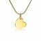 12mm ZINZI Gold Plated Sterling Silver Pendant Heart ZIH1826G