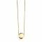 ZINZI Gold Plated Sterling Silver Necklace 43cm with Shiny Coin (15mm) to Engrave ZIC2345G