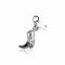 Zinzi zilveren bedel cowboylaars CHARMS31