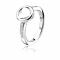 ZINZI Sterling Silver Ring Heart White LOVER1