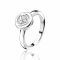 ZINZI Sterling Silver Ring Heart White LOVER3