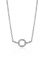 Zinzi zilveren ketting strak rond design wit 42-45cm ZIC1063 