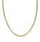 ZINZI Gold Plated Sterling Silver Rolo Chain Necklace width 4,5mm 45cm ZIC1911G