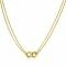 ZINZI Gold Plated Sterling Silver Multi-look Necklace 45cm with 2 Large Curb Chains 9.5mm width ZIC2331