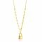 ZINZI Gold Plated Sterling Silver Paperclip Chain Necklace 45cm with Trendy Lock Charm 40-45cm ZIC2355G