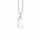 ZINZI Sterling Silver Pendant Flat Rectangle Bar ZIH2344 (excl. necklace)