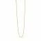 ZINZI Sterling Silver Beads Necklace 14K Yellow Gold Plated 60cm