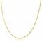 45cm ZINZI Gold Plated Sterling Silver Figaro Necklace ZILC-F45G