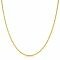 80cm ZINZI Gold Plated Sterling Silver Rope Necklace ZILC-K80G