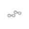ZINZI Sterling Silver Stud Earrings Infinity White ZIO1065Z