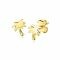 8mm ZINZI Gold Plated Sterling Silver Stud Earrings Palm Tree ZIO1679G