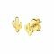 8mm ZINZI Gold Plated Sterling Silver Stud Earrings Cactus ZIO1680G
