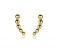 10mm ZINZI Gold Plated Sterling Silver Stud Earrings Beads ZIO2090G