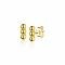 6mm ZINZI Gold Plated Sterling Silver Stud Earrings Beads ZIO2230G