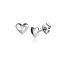 4mm ZINZI Sterling Silver Stud Earrings Heart ZIO2365