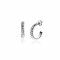 ZINZI zilveren halve oorringen glad gedraaid 20mm ZIO604ST

