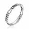 ZINZI Sterling Silver Stackable Ring with Figaro Chain 3mm ZIR2291