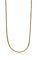 ZINZI Gold Plated Sterling Silver Snake Necklace 1mm width 45cm ZISL45G