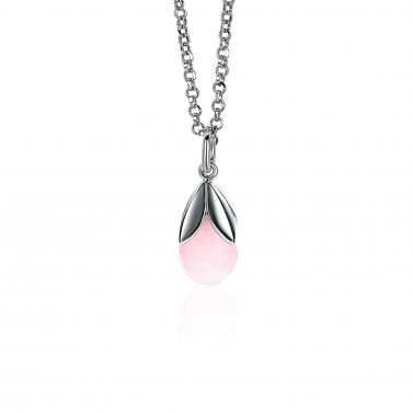 ZINZI Sterling Silver Drop Pendant Pink ZIH1877R