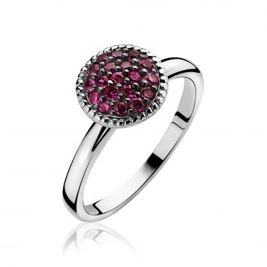 ZINZI Sterling Silver Ring Red ZIR930R