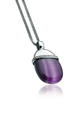 ZINZI Sterling Silver Pendant Purple ZIH794P