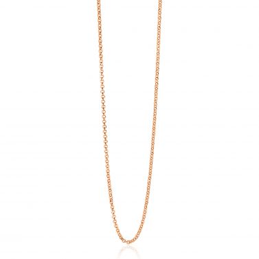 ZINZI zlv. jasseron collier 90 cm rosé verguld