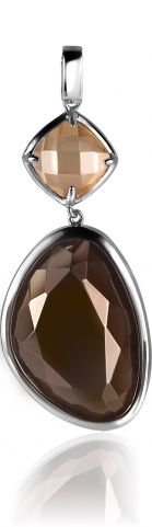 ZINZI Sterling Silver Pendant Brown ZIH1160BR