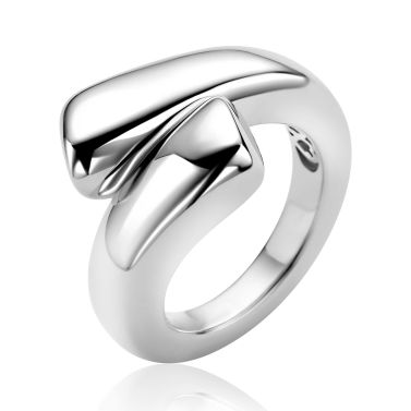 ZINZI zlv. ring slagmodel sierlijke vorm mt.62