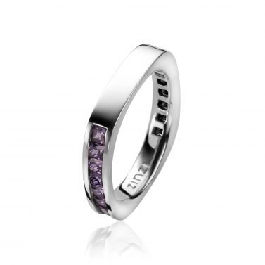ZINZI Sterling Silver Ring Purple ZIR1157P
