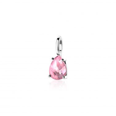 ZINZI Sterling Silver Pendant Drop Pink ZIH2070R