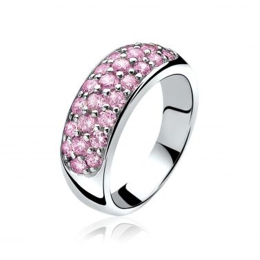 ZINZI Sterling Silver Ring Pink ZIR334R